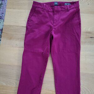 Gap | Slim Ankle High Rise Pant | Pink | US 10